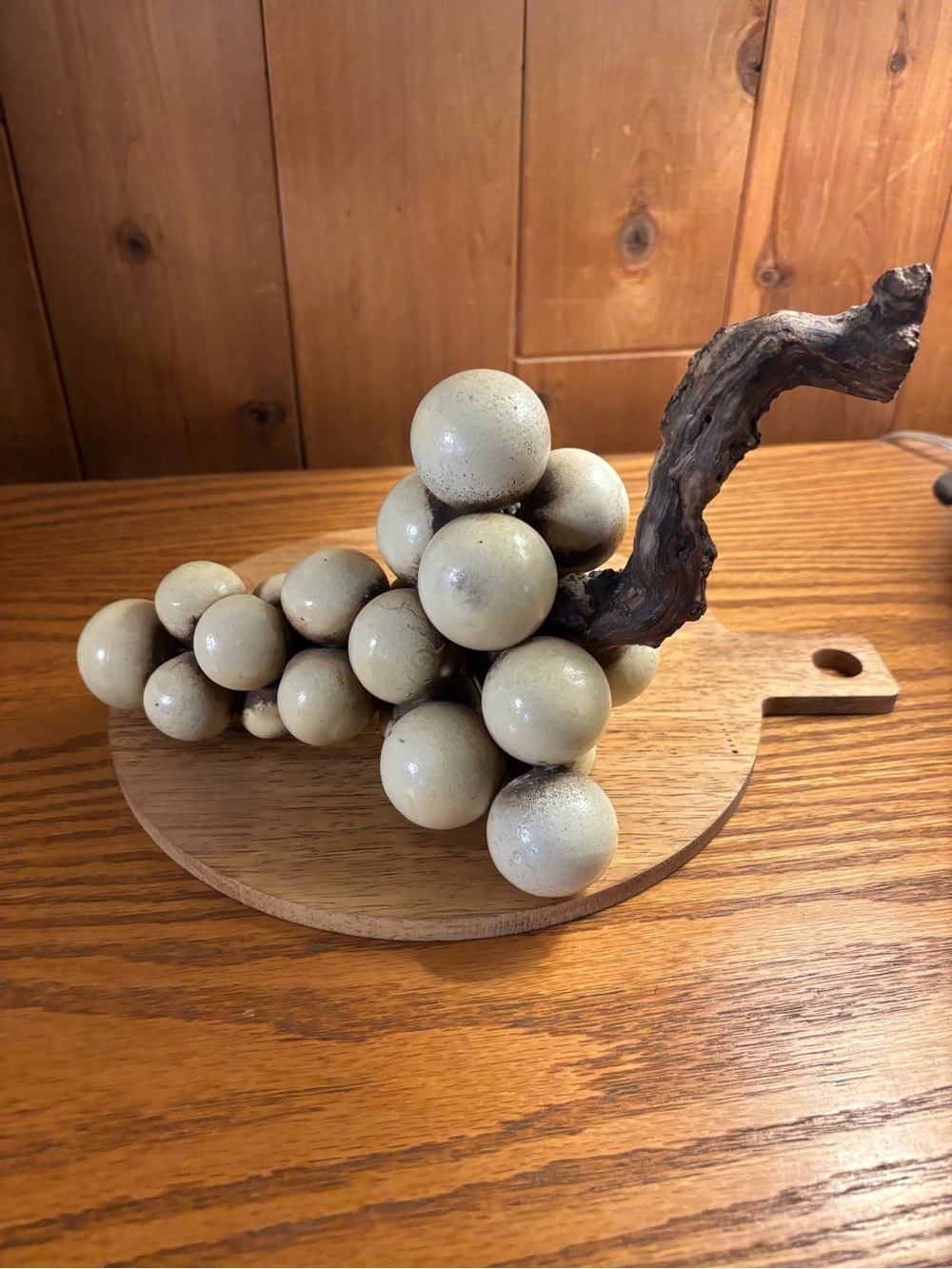 Vintage Italian Alabaster Grape Cluster